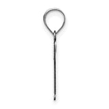 14k White Gold Tau Cross Pendant, Franciscan Religious Symbol for Women or Unisex Wear