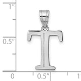 14k White Gold Tau Cross Pendant, Franciscan Religious Symbol for Women or Unisex Wear