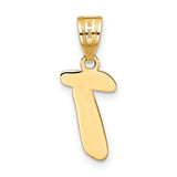 14k Yellow Gold Tau Cross Pendant, Christian Faith Symbol, Franciscan Catholic Charm