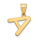 14k Yellow Gold Hebrew Aleph Pendant, Judaica Jewelry Symbolizing Spiritual Beginnings
