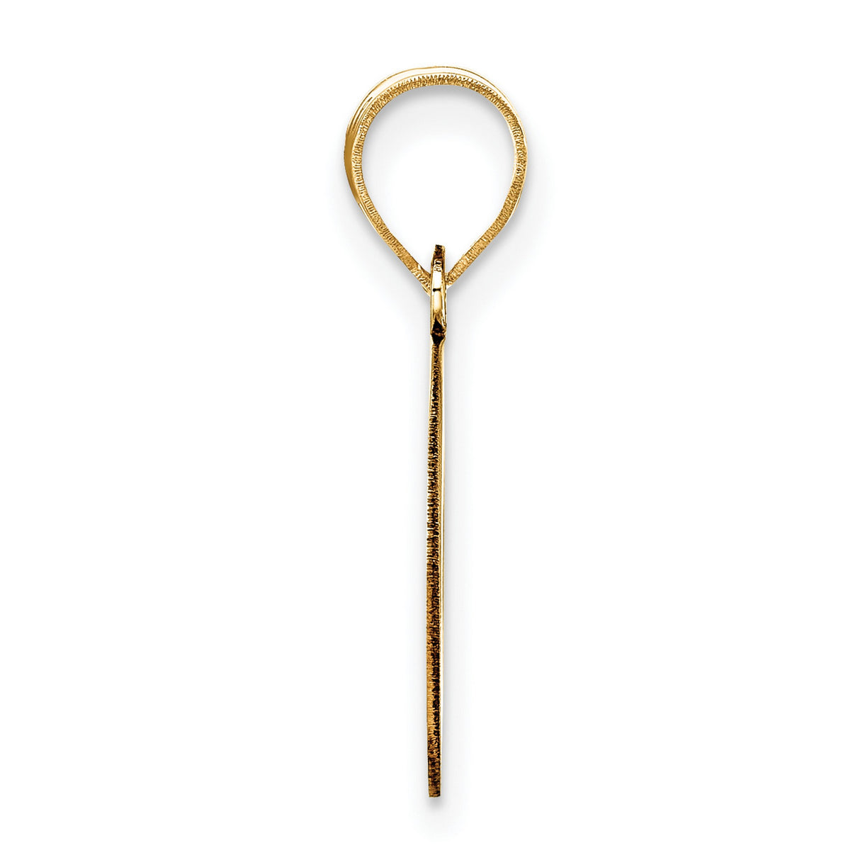 14k Yellow Gold Oval Pendant, Minimalist Organic Circle Design, Symbol of Infinity and Unity