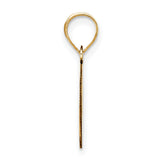 14k Yellow Gold Oval Pendant, Minimalist Organic Circle Design, Symbol of Infinity and Unity