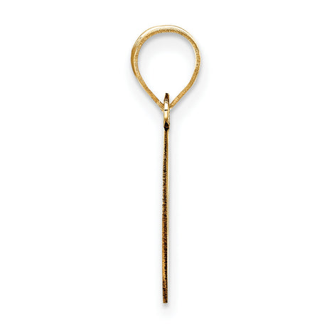 14k Yellow Gold Oval Pendant, Minimalist Organic Circle Design, Symbol of Infinity and Unity