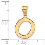 14k Yellow Gold Oval Pendant, Minimalist Organic Circle Design, Symbol of Infinity and Unity