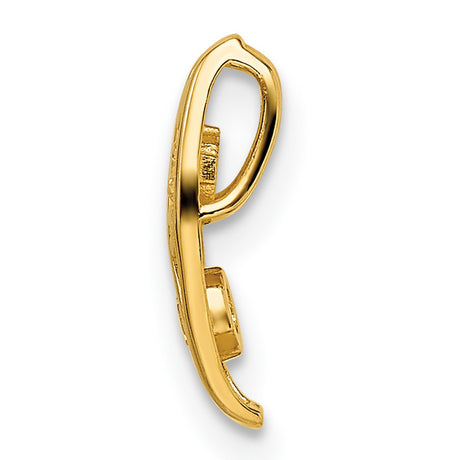 14k Yellow Gold Mens Ring with Cubic Zirconia, Scroll and Flame Design, Bold Modern Style