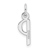 14k White Gold Chi Rho Pendant, Early Christian Symbol Religious Charm