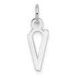 14k White Gold Ichthys Fish Pendant, Christian Symbol Charm, Unisex Religious Jewelry