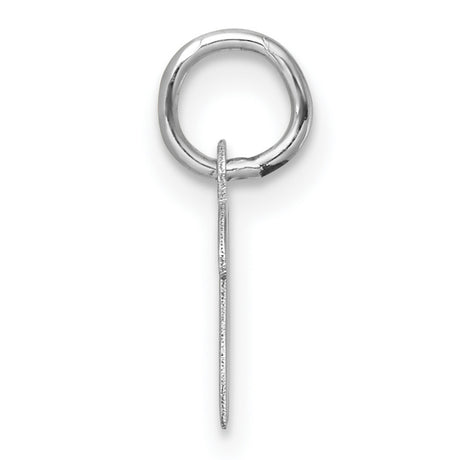 14k White Gold We Pendant, Script Style Symbol of Unity, Minimalist Fine Jewelry for Women or Unisex Wear