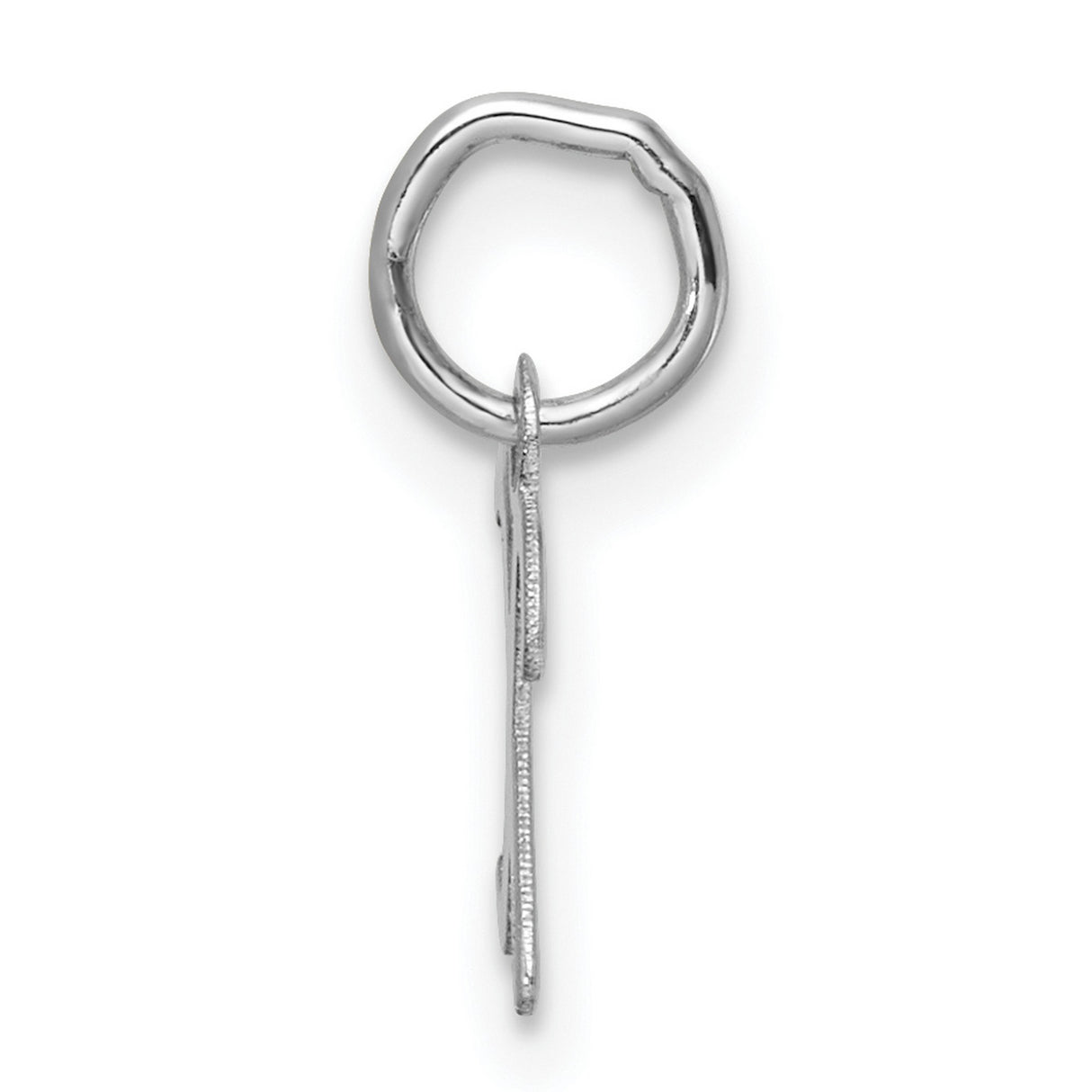 14k White Gold Chi Rho Pendant, Religious Christian Monogram Medallion Charm