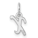 14k White Gold Chi Rho Pendant, Religious Christian Monogram Medallion Charm
