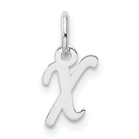 14k White Gold Chi Rho Pendant, Religious Christian Monogram Medallion Charm