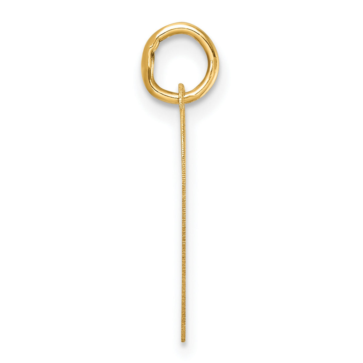 Polished Class of 2023 Heart Charm Pendant in Real 14k Yellow Gold