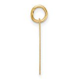 Polished Class of 2023 Heart Charm Pendant in Real 14k Yellow Gold