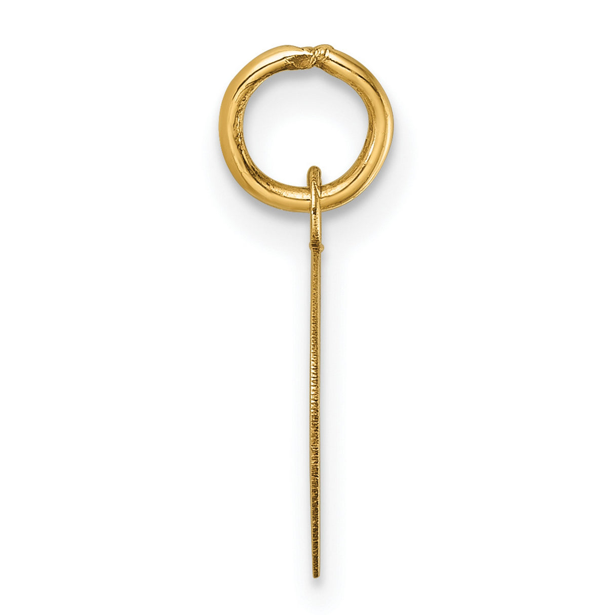 Polished Oval CLAOF 2023 Charm Pendant in Real 14k Yellow Gold
