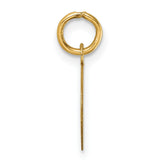 Polished Oval CLAOF 2023 Charm Pendant in Real 14k Yellow Gold