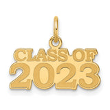 Polished CLAOF 2023 Charm Pendant in Real 14k Yellow Gold