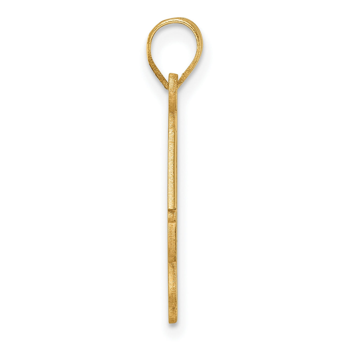 Graduation Cap and Slanted Diploma 2023 Charm Pendant in Real 14k Yellow Gold