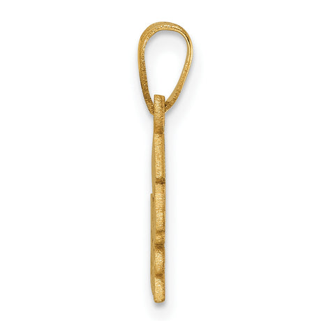 Graduation Cap and Diploma 2023 Charm Pendant in Real 14k Yellow Gold