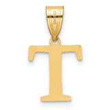 14k Yellow Gold Tau Cross Pendant, Saint Francis Christian Religious Charm for Men and Women