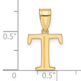 14k Yellow Gold Tau Cross Pendant, Saint Francis Christian Religious Charm for Men and Women