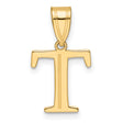 14k Yellow Gold Tau Cross Pendant, Saint Francis Christian Religious Charm for Men and Women