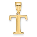 14k Yellow Gold Tau Cross Pendant, Saint Francis Christian Religious Charm for Men and Women