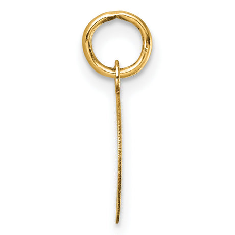 Polished Oval CLAOF 2024 Charm Pendant in Real 14k Yellow Gold