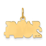 Polished CLAOF 2024 Charm Pendant in Real 14k Yellow Gold