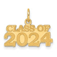 Polished CLAOF 2024 Charm Pendant in Real 14k Yellow Gold