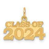 Polished CLAOF 2024 Charm Pendant in Real 14k Yellow Gold