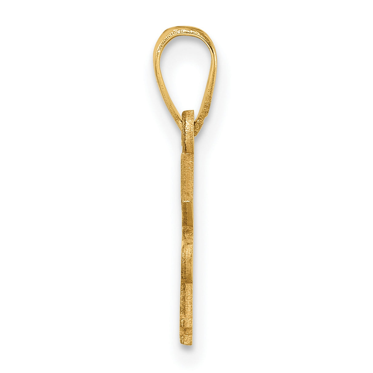 Graduation Cap and Diploma 2024 Charm Pendant in Real 14k Yellow Gold
