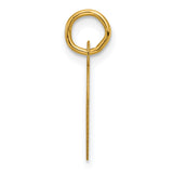 14k Yellow Gold Ichthys Fish Pendant, Christian Jesus Fish Charm, Open Religious Design