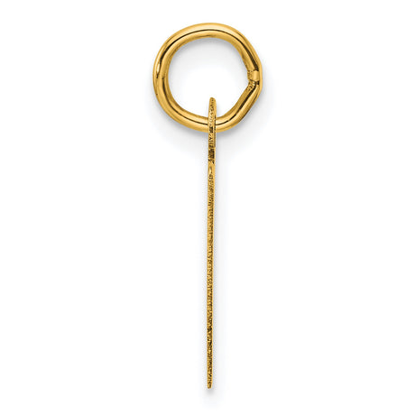 14k Yellow Gold Ankh Pendant, Modern Minimalist Egyptian Symbol for Men and Women