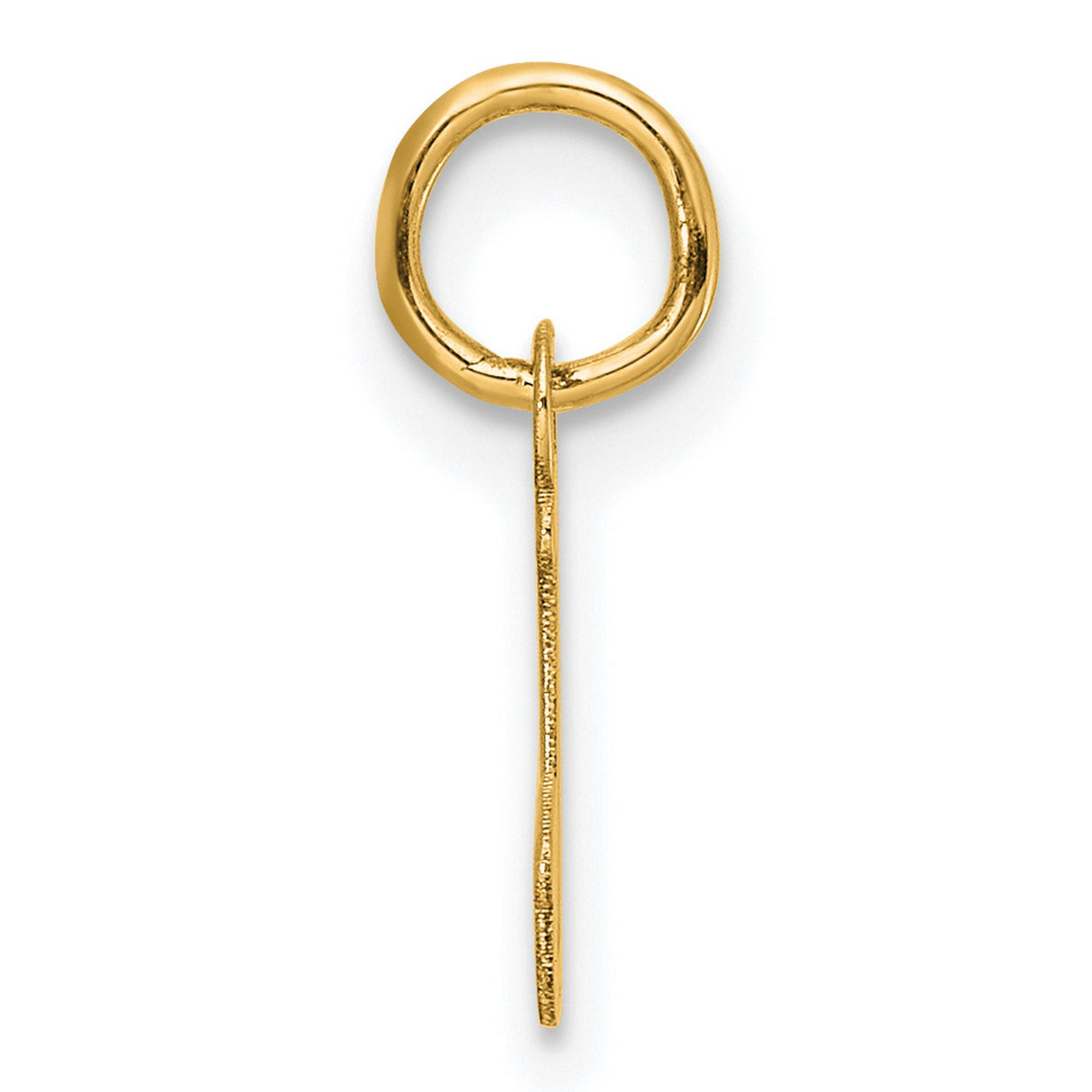 14k Yellow Gold Script Letter J Pendant, Dainty Personalized Initial Charm for Women