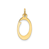 14k Yellow Gold Ichthys Fish Pendant with Open Design, Christian Symbol for Women