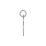 14k White Gold Lowercase G Initial Pendant, Script Letter Charm, Dainty Monogram Jewelry