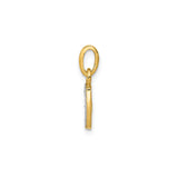 14k Two-Tone Gold Initial Pendant with Diamond Accents, Letter J Charm