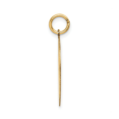 14k Yellow Gold Smiley Face Pendant, Minimalist Happy Face Disc Charm, Unisex Jewelry