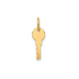 14k Yellow Gold Key Pendant, Minimalist Symbolic Charm for Women or Unisex Wear