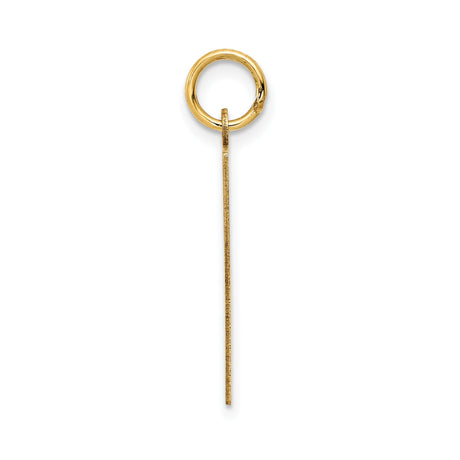 14k Yellow Gold Calendar Pendant Charm, Sentimental Date Jewelry for Women or Unisex Wear