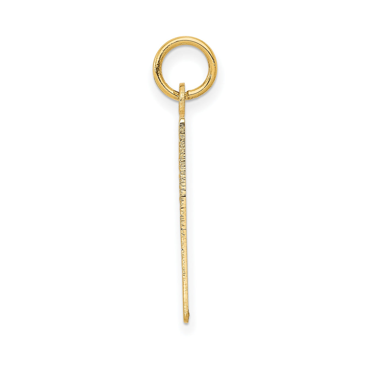 14k Yellow Gold Calendar Pendant, Month Layout Charm with Days and Numbers