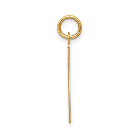 14k Yellow Gold Calendar Pendant with Full Month Grid, Commemorative Date Charm