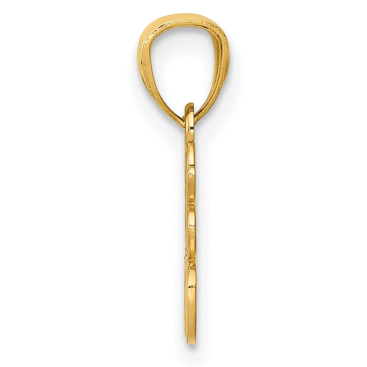 Best Friends Charm Pendant in Real 14k Yellow Gold