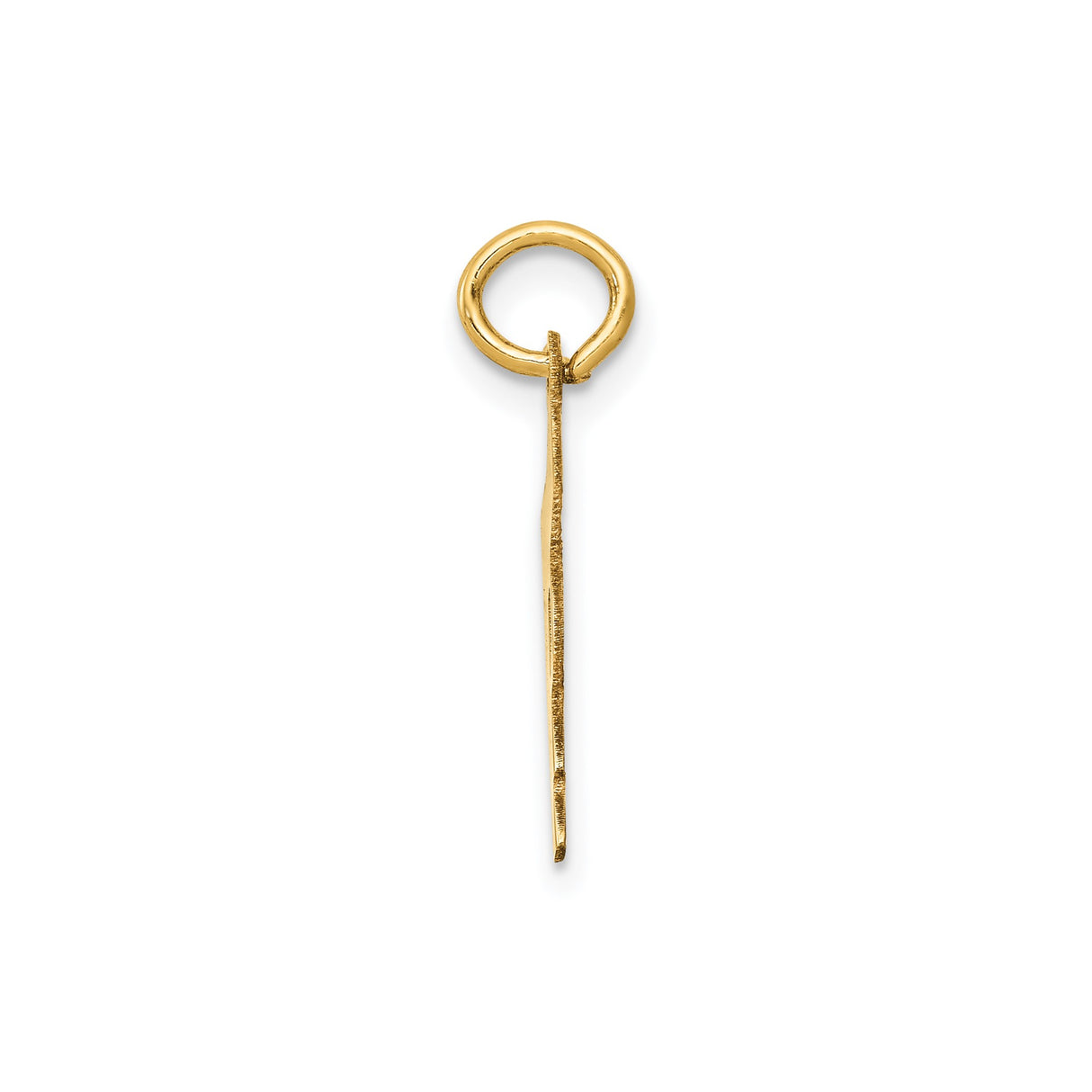 14k Yellow Gold Gun Shaped Pendant, Hip-Hop Firearm Charm, Unisex Urban Statement Jewelry
