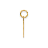 14k Yellow Gold Paramedic Pendant with Star of Life and Rod of Asclepius Symbol