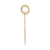 14k Yellow Gold Paramedic Pendant with Star of Life and Rod of Asclepius Symbol