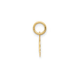 14k Yellow Gold Car Charm Pendant with Cutout Classic Vehicle Silhouette