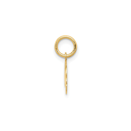 14k Yellow Gold Car Charm Pendant with Cutout Classic Vehicle Silhouette