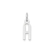 14k White Gold Chai Pendant, Hebrew Life Symbol Unisex Jewish Charm