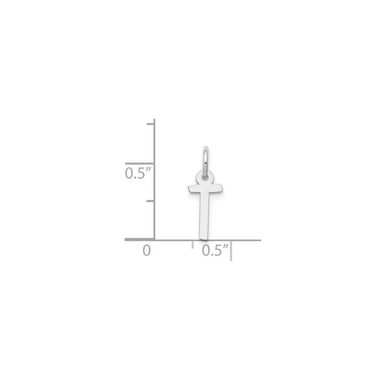 14k White Gold Cross Pendant, Modern Minimalist Christian Symbol for Women or Unisex Wear